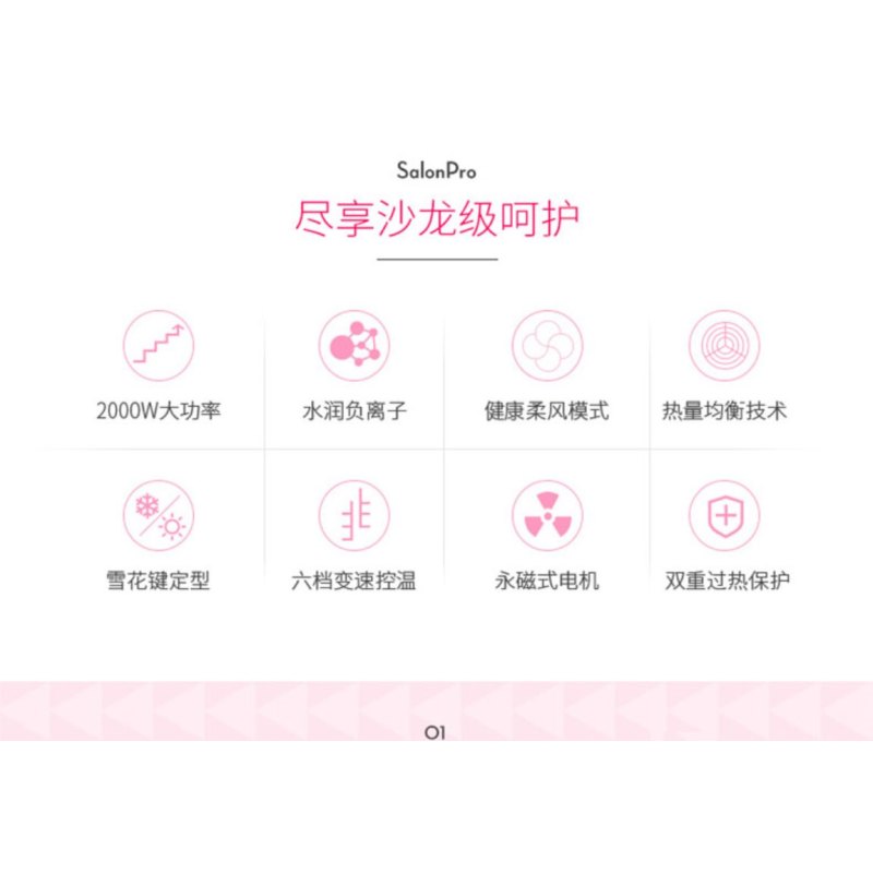 飞科 (FLYCO)FH6229大功率电吹风家用负离子吹风筒冷热风