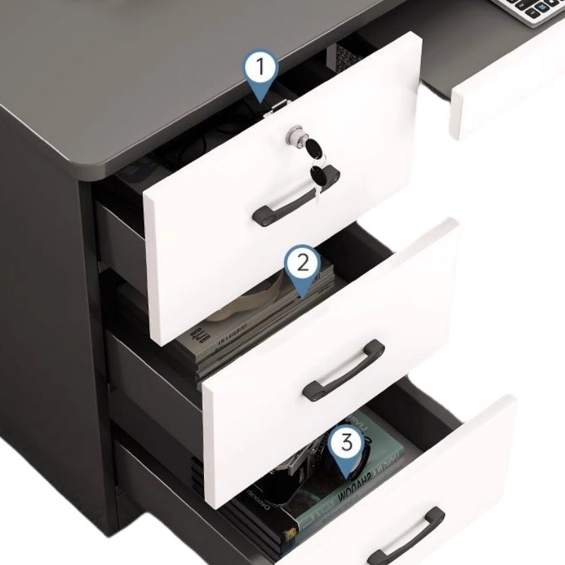 豫龙都电脑桌1.4m 张高清大图