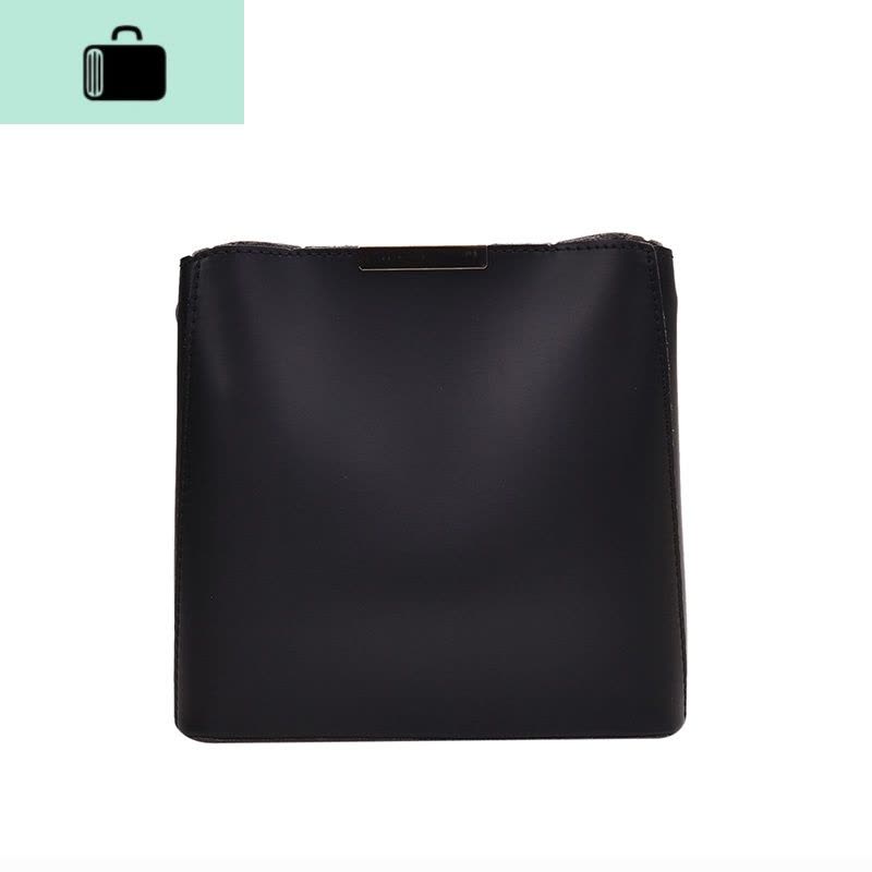 上新包包女2020新款质感拼接纯色磁扣百搭水桶子母包单肩包斜挎包NEW LAKE女斜挎包图片