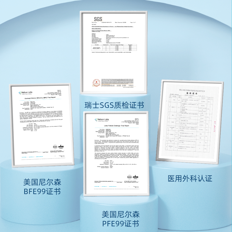 100只医用外科口罩一次性医疗三层正规正品成人白医护用独立包装