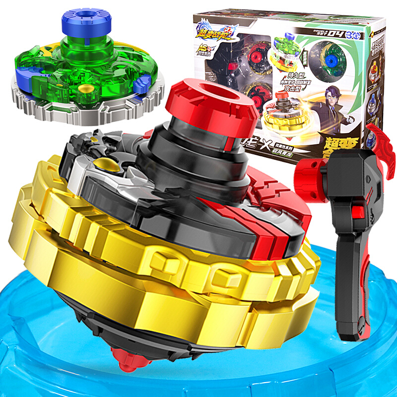 三宝超变战陀玩具竞技陀螺儿童对战圣焰红龙陀螺套装暗影黑龙双属性