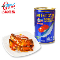 [3罐]厦门特产古龙茄汁沙丁鱼罐头425g户外下饭菜海鲜罐头蓝标