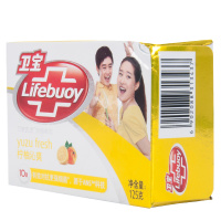 卫宝 (Lifebuoy) 先进除菌香皂 柠柚沁爽125g[联合利华]