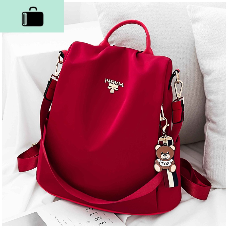 防盗单双肩包女2020新款潮时尚牛津布帆布书包多用旅游女士小背包NEW LAKE高清大图