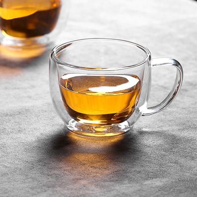 (yf6305) 雅风 手工吹制玻璃小茶杯子耐热玻璃品茗杯功夫茶具玻璃喝茶