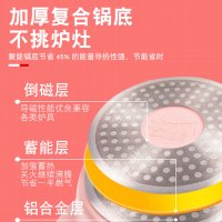 韩国迪迪尼卡（Didinika）宝宝辅食锅婴儿守护猫奶锅小锅平底锅煎锅炒锅麦饭石不粘锅煮面热牛奶锅