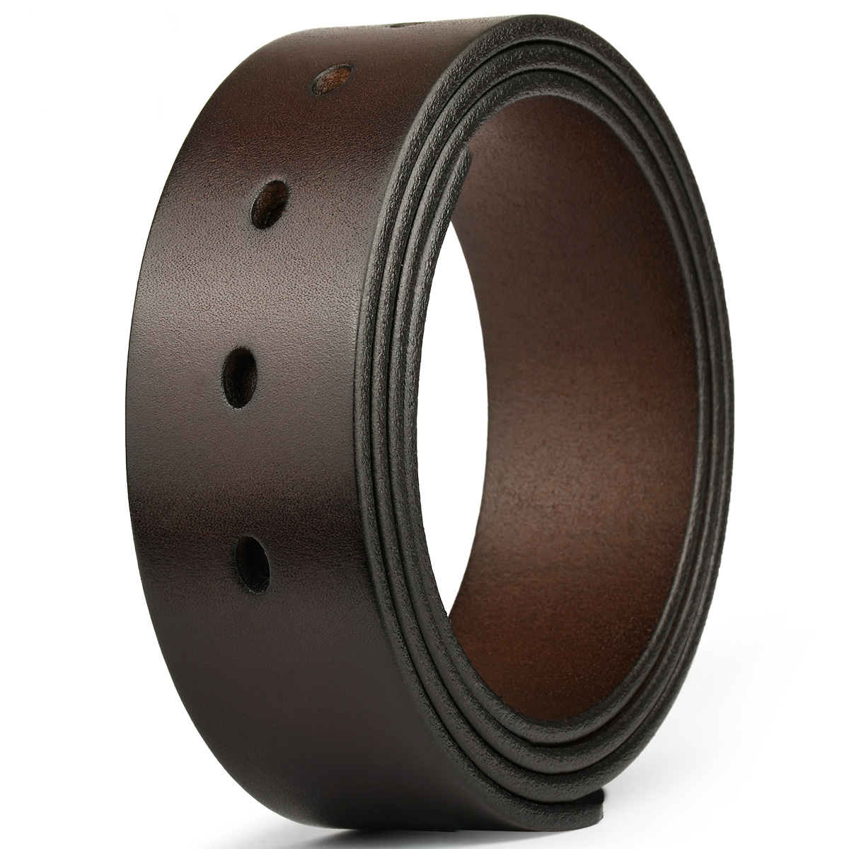 打孔带皮带男真皮不带头男士牛皮腰带带身裤腰带针扣无头带条带孔高清大图