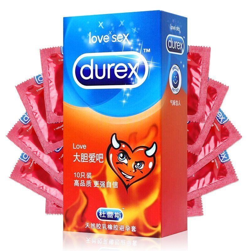 杜蕾斯durex 超薄避孕套组合装love大胆爱吧10+活力12只安全套 非颗粒螺纹型 成人情趣用品高清大图