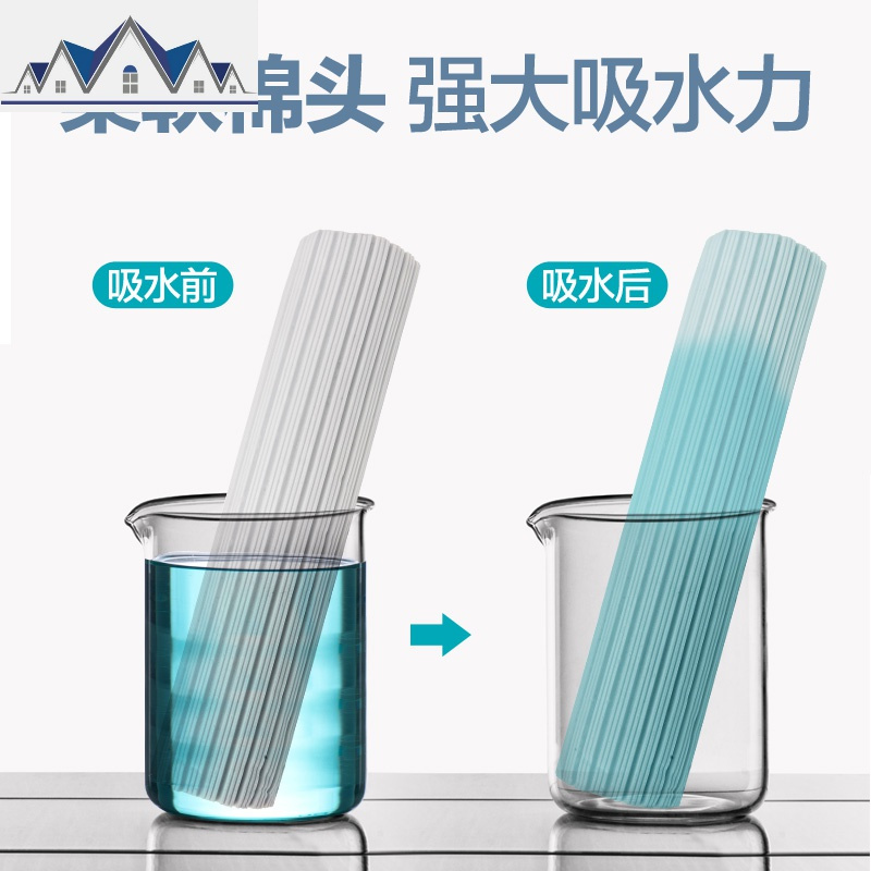 吸水大号海绵滚轮式挤水家用一拖净懒人胶棉拖把头拖布免手洗托把 三维工匠