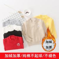 [促销]女童男童加绒加厚高领毛衣秋冬新款儿童针织衫女孩打底衫宝宝毛衣