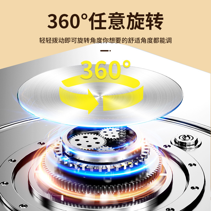 迈从(MCHOSE)LS652 银色360°旋转铝合金笔记本支架电脑支架笔记本可旋转折叠适用苹果华为联想小新散热器支架高清大图