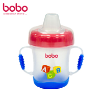 乐儿宝(bobo)安全软嘴杯PP学饮杯水杯水壶 170ML红色 适用年龄6个月以上