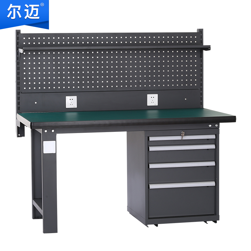 尔迈 重型钳工工作台防静电操作台工厂车间多功能工具台 1.8米 BM款