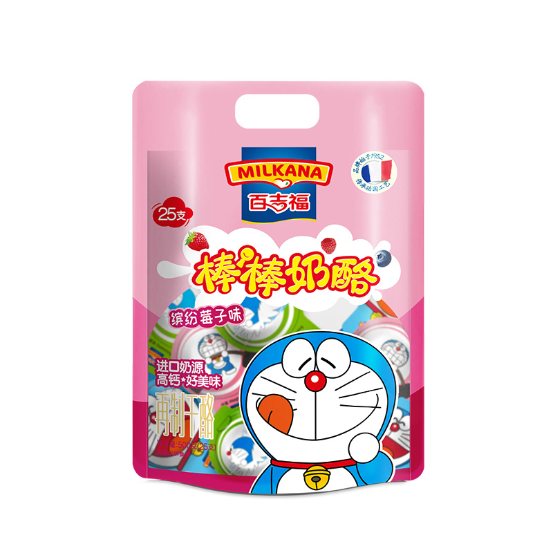 百吉福缤纷莓子味棒棒奶酪500g