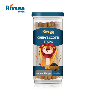 禾泱泱(Rivsea)宝宝零食芝麻棒饼120g儿童营养磨牙饼干