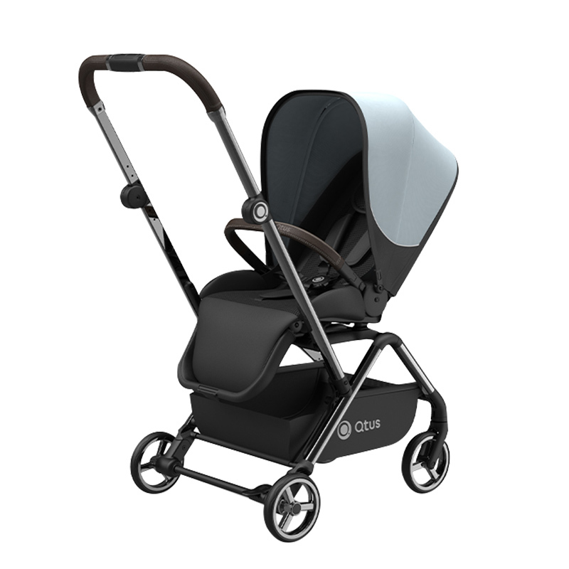 qtus昆塔斯婴儿推车q15一扭折叠360度双向可坐躺婴儿车q15视频