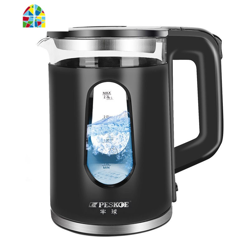 封后型电水水壶家用烧水壶大容量保温电热开 黑色2.3L蓝光(双金温控厚)保温款 2L(含)-3L(不含)