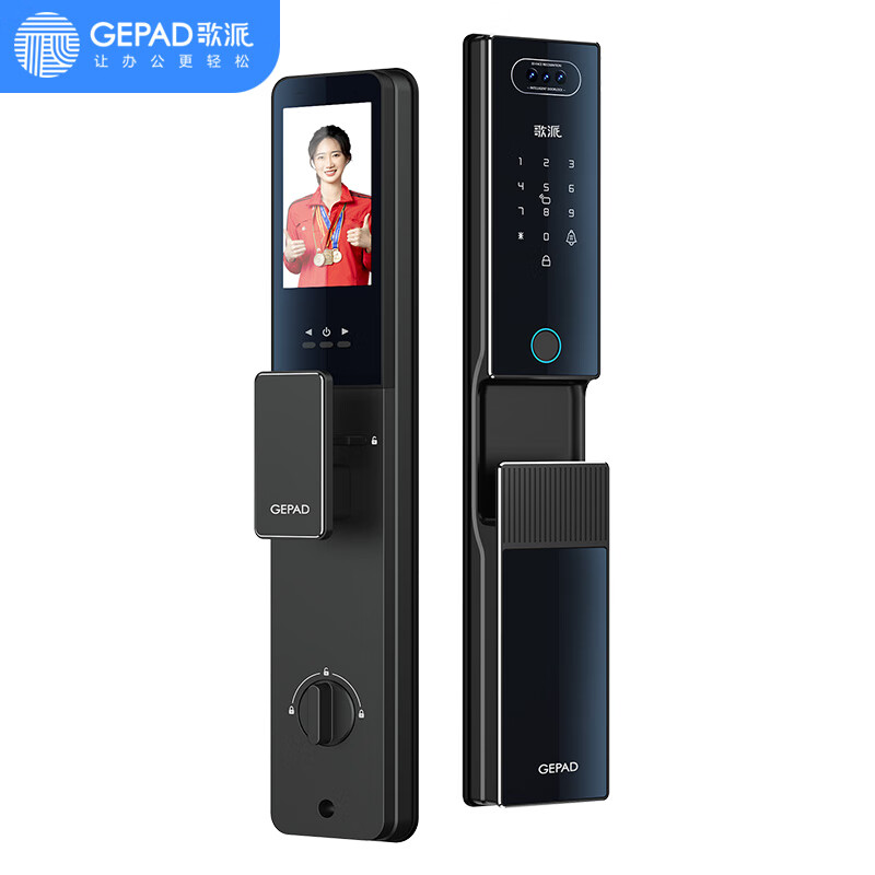 歌派(GEPAD)G6S 猫眼智能指纹锁 3D人脸识别 电子锁高清大图