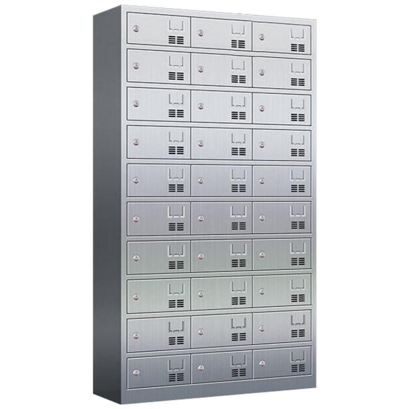 攸形不锈钢餐盘柜30门钥匙款1025*400*1800mm台