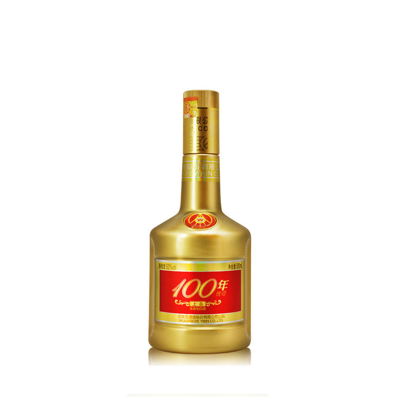 五粮液股份公司出品 100年传奇上品(黄瓶) 52度 浓香型白酒 500ml