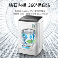 长虹洁立方8/9KG洗衣机全自动家用租房7.5公斤大容量迷你小型宿舍 6.5KG 二级能效+纳米除+加厚智能风干