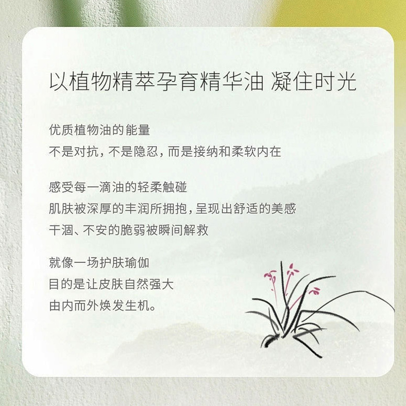 兰花油小分子精华液保湿抵御初老修护屏障精华油 兰花油