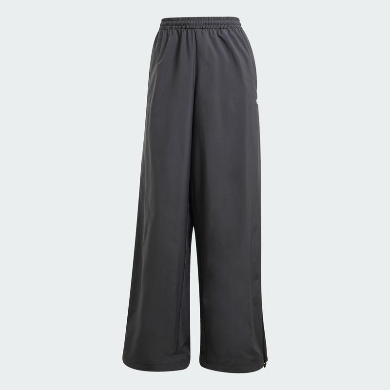 阿迪达斯(adidas)adidas女运动长裤宽腿侧拉链设计环保再生材料潮