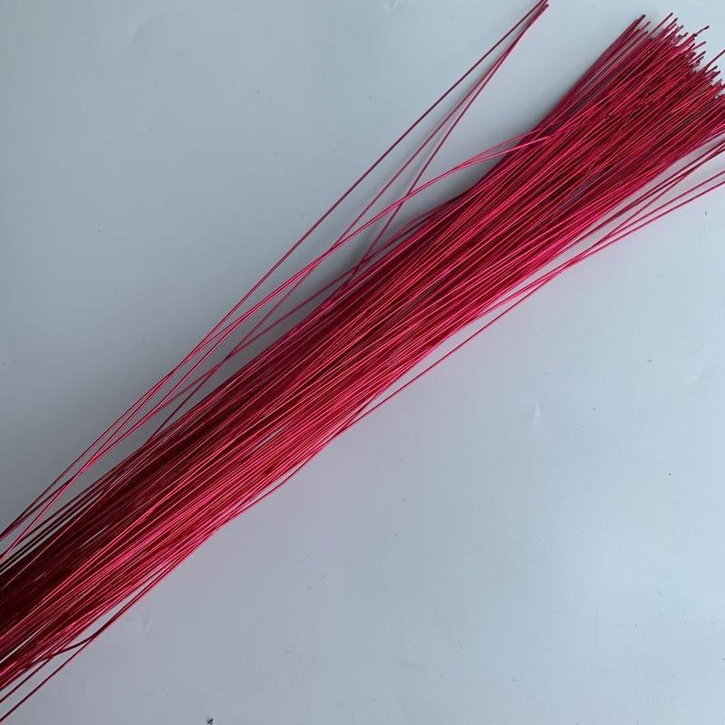 工艺品DIY手工制作铁丝发财树摇钱树铁丝串珠丝网花材料专用1米长 80厘米长金色100根