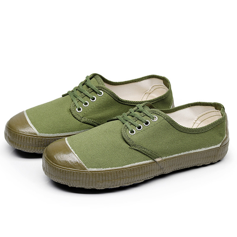 臻工达 防砸防刺穿安全鞋 男款透气轻便工鞋 高性能复合材料 安全防护升级设计 军绿色 42码