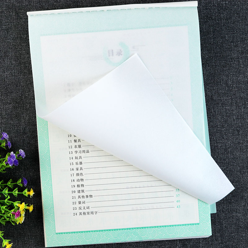 幼儿学前300字练字帖 [正版]幼儿字帖学前幼儿园练字 300字临摹练字帖儿童幼儿园大班中班小班字帖练字描红控笔训练 学高清大图