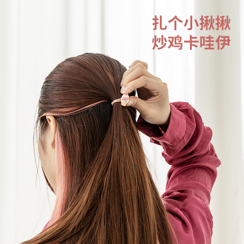名创优品(miniso) 可爱卡通儿童发夹橡皮筋[4只装儿童套装(混)]