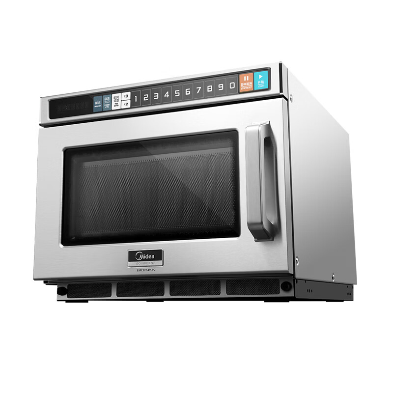 美的 微波炉17升 加热快大容量大功率不锈钢 17L 1700W EMC17G4V-SS