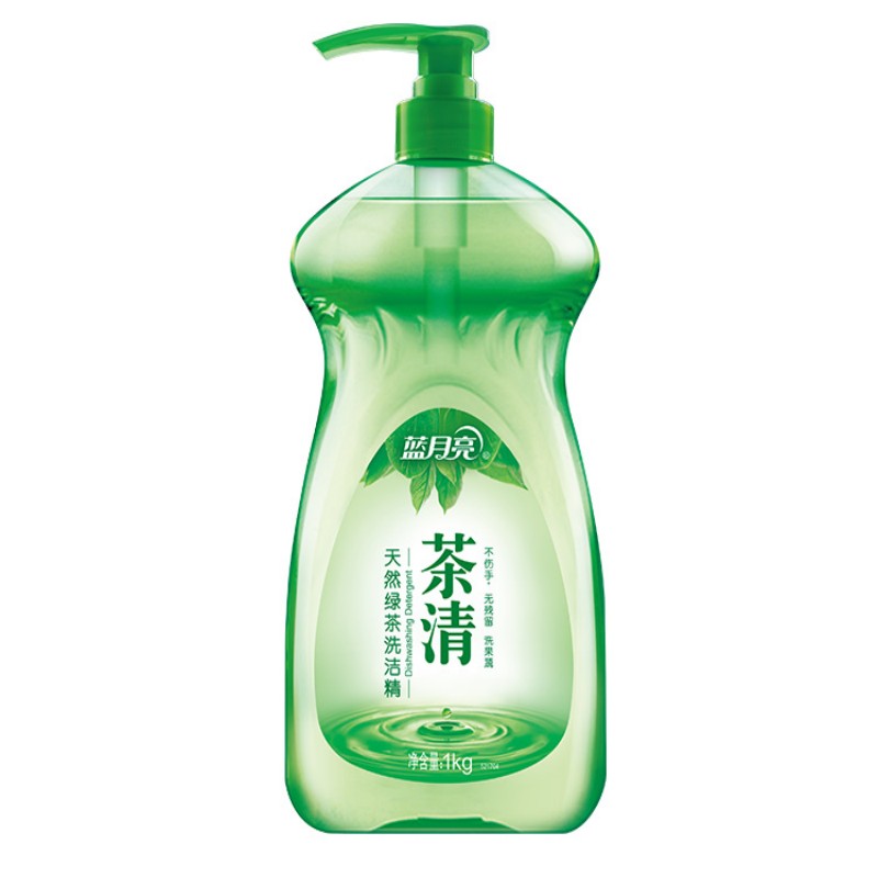 蓝月亮 茶清洗洁精1kg*3果蔬餐具清洗剂洗涤灵 食品可用 高效去油高清大图