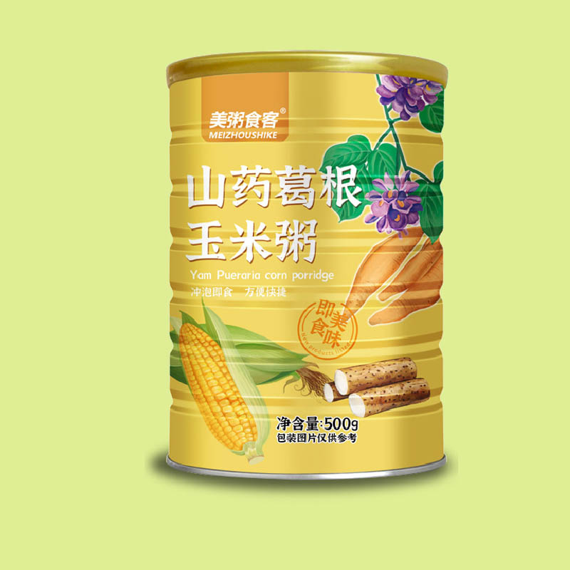 美粥 山药葛根玉米粥500g/罐即食代餐粉