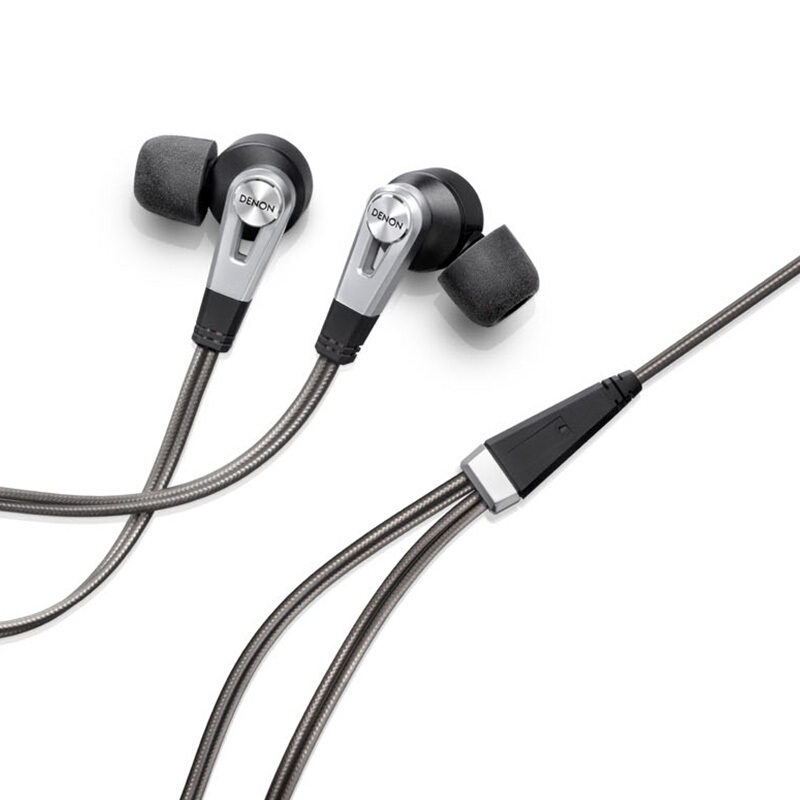 天龙（DENON）AH-C820BKEM 双动圈 双线驱动 入耳式HIFI耳机 耳塞 黑色