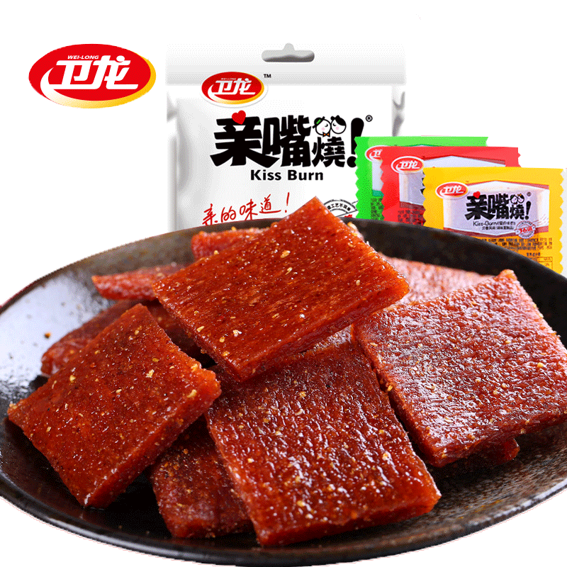 卫龙辣条亲嘴烧30片 香辣好吃 多口味混合发货 红烧牛肉味麦辣鸡汁味川香风味图片