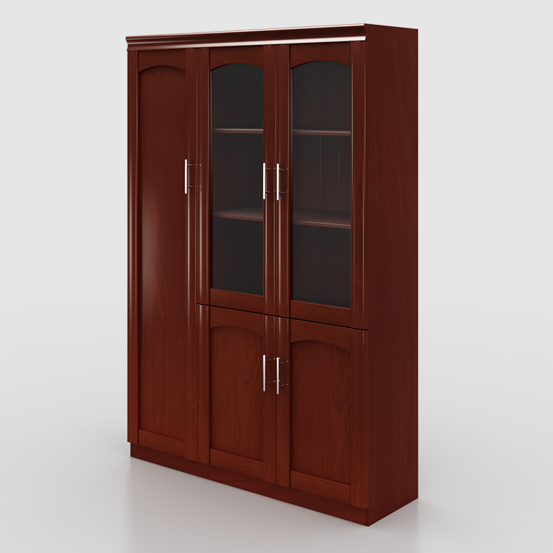 臻远ZY-YGB-08 文件柜油漆贴木皮资料柜书柜高清大图