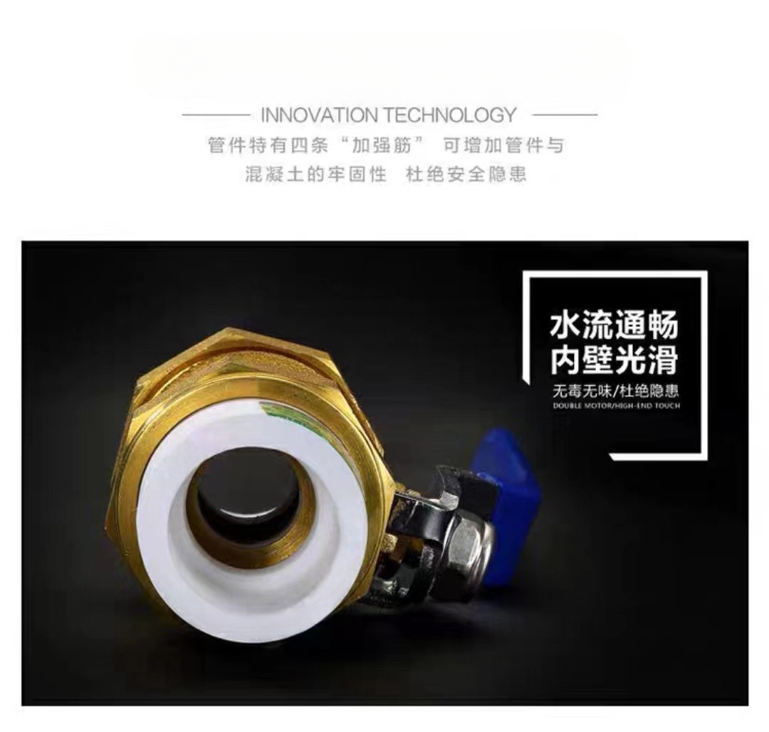 晟宏德 PPR球阀 DN20 DN25 DN32 DN40 DN50 DN 63高清大图