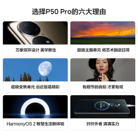 华为/HUAWEI P50 Pro 8GB+128GB 雪域白 搭载HarmonyOS2 支持66W快充 原色双影像单元 万象双环设计 移动联通电信全网通手机