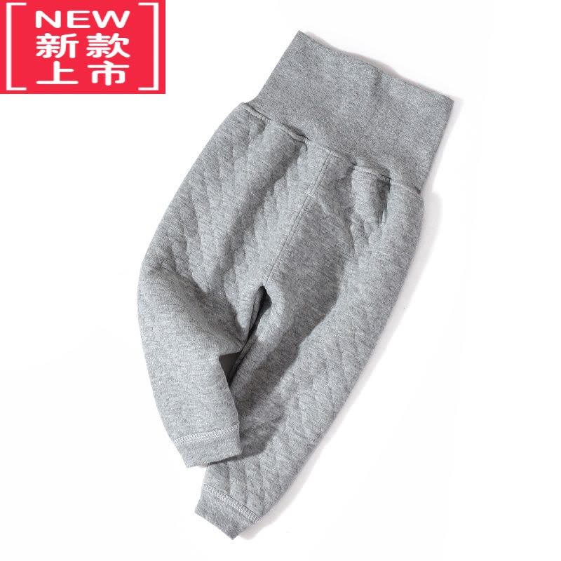 可莉允婴儿裤子春秋冬季加厚新生儿童高腰护肚裤夹棉保暖宝宝打底裤保暖裤图片