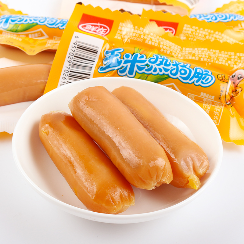 鲜在玉米热狗肠28g*20根食品零售小吃热狗肠高清大图