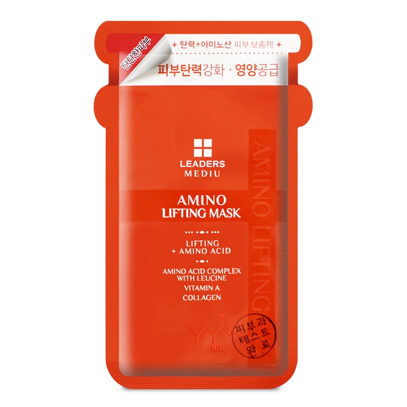 [正品保证]丽得姿(LEADERS)美蒂优氨基酸提拉紧致面膜25ml*10片 韩国进口高清大图