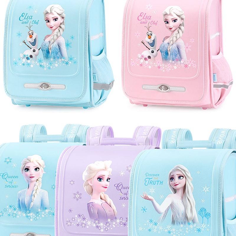 迪士尼(DISNEY)小学生书包女童一三四年级冰雪奇缘女孩儿童双肩包