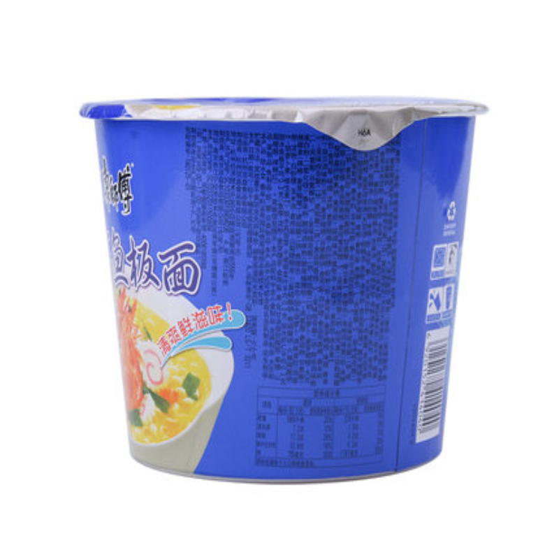 康师傅经典鲜虾鱼板面101g*12桶整箱
