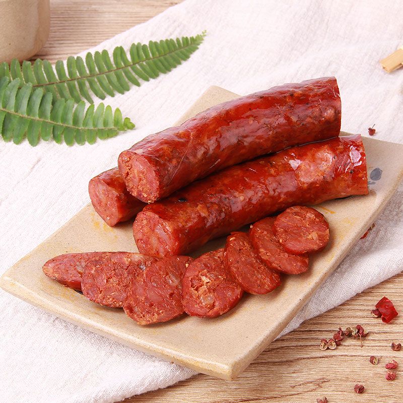 四川正宗麻辣川味香肠柴火手工烟熏肠腊肠风干香肠腊肉土特产