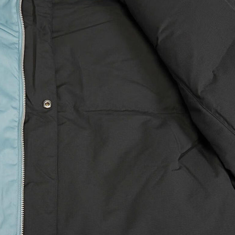 adidas originals Sporty Down 印花Logo拉链连帽羽绒服 男款 灰色 HS9467