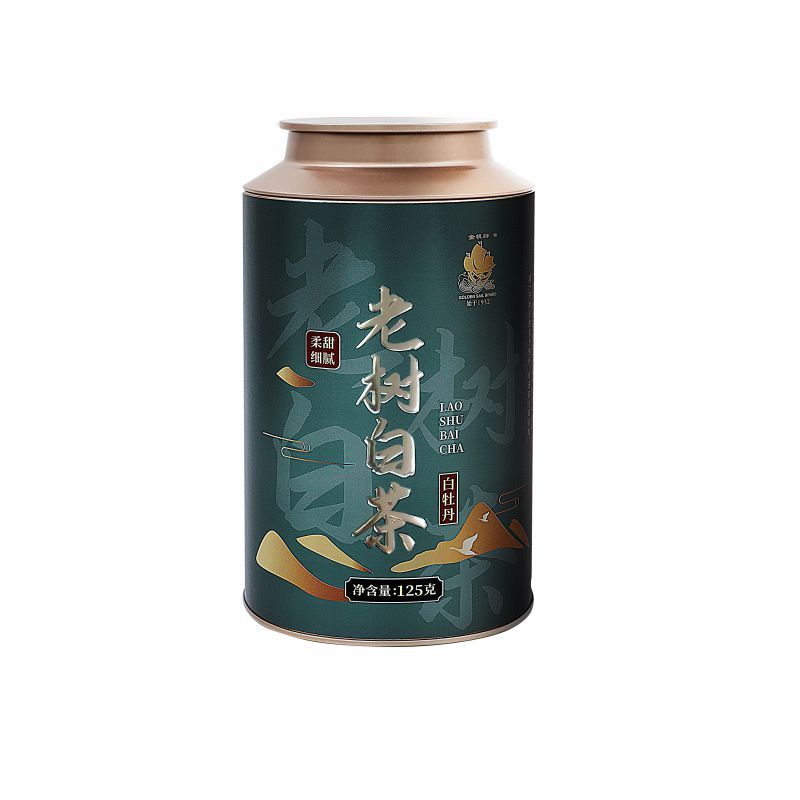 金帆牌(GOLDEN SAIL BRAND)老树白茶白牡丹新茶春茶毫香蜜香云南大叶种耐泡 金帆茶叶老树白茶125克