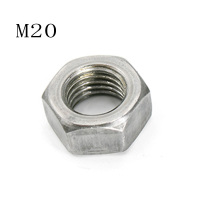 本色六角螺母RS 4.8级六角本色螺母本色 螺母螺帽 M20[千件]