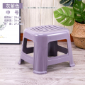 三金鑫 塑料凳子家用加厚成人椅子时尚方凳餐桌凳儿童防滑塑胶简约板凳 中号紫灰