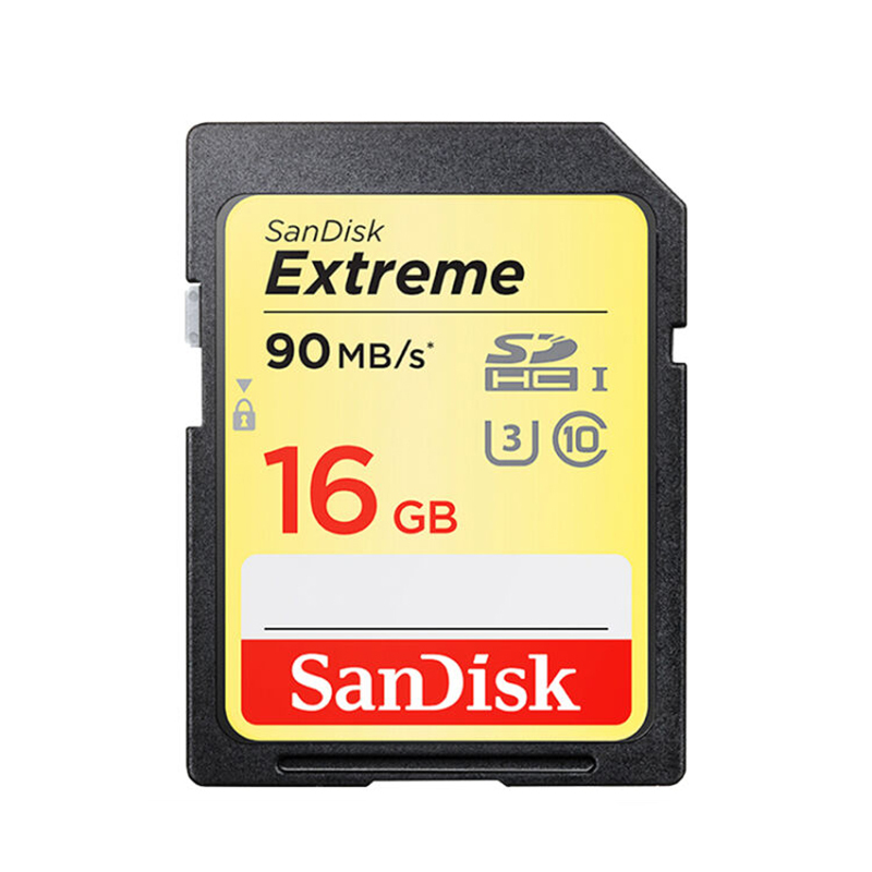 闪迪(SanDisk)16GB SD卡至尊高速读90MB/s写40MB/s相机存储卡内存卡 U3 V30 支持4K